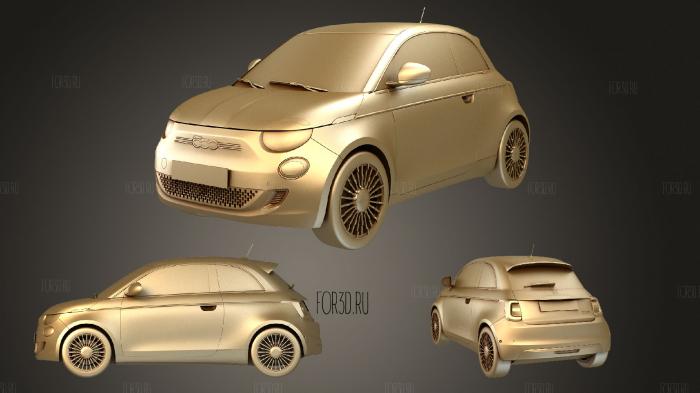 Fiat 500 31 2021 stl model for CNC